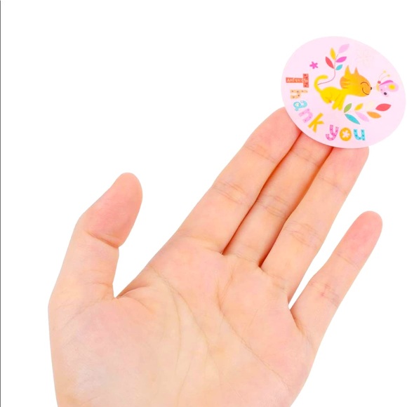 🏷 100 Thank You Kitten / Cat Stickers - Picture 2 of 4